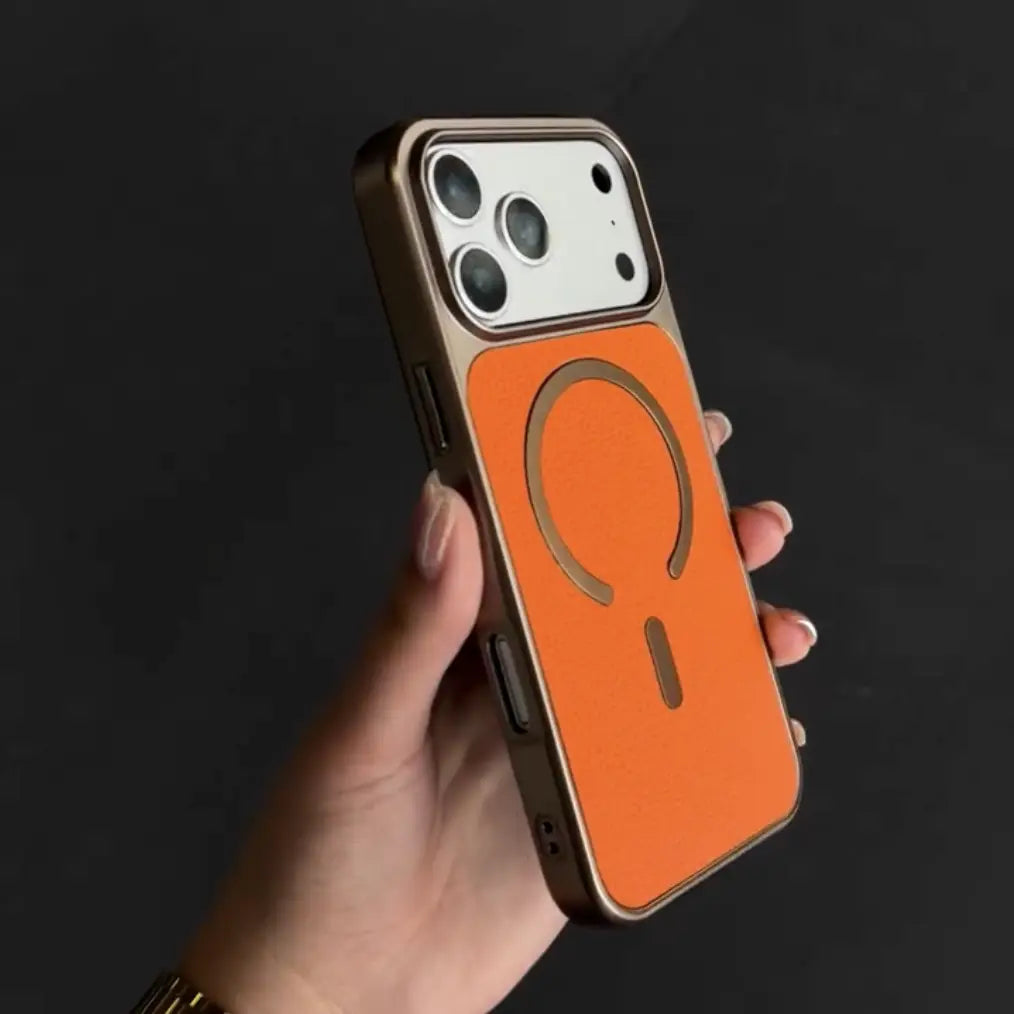 Rust Icon Mag Leather Case
