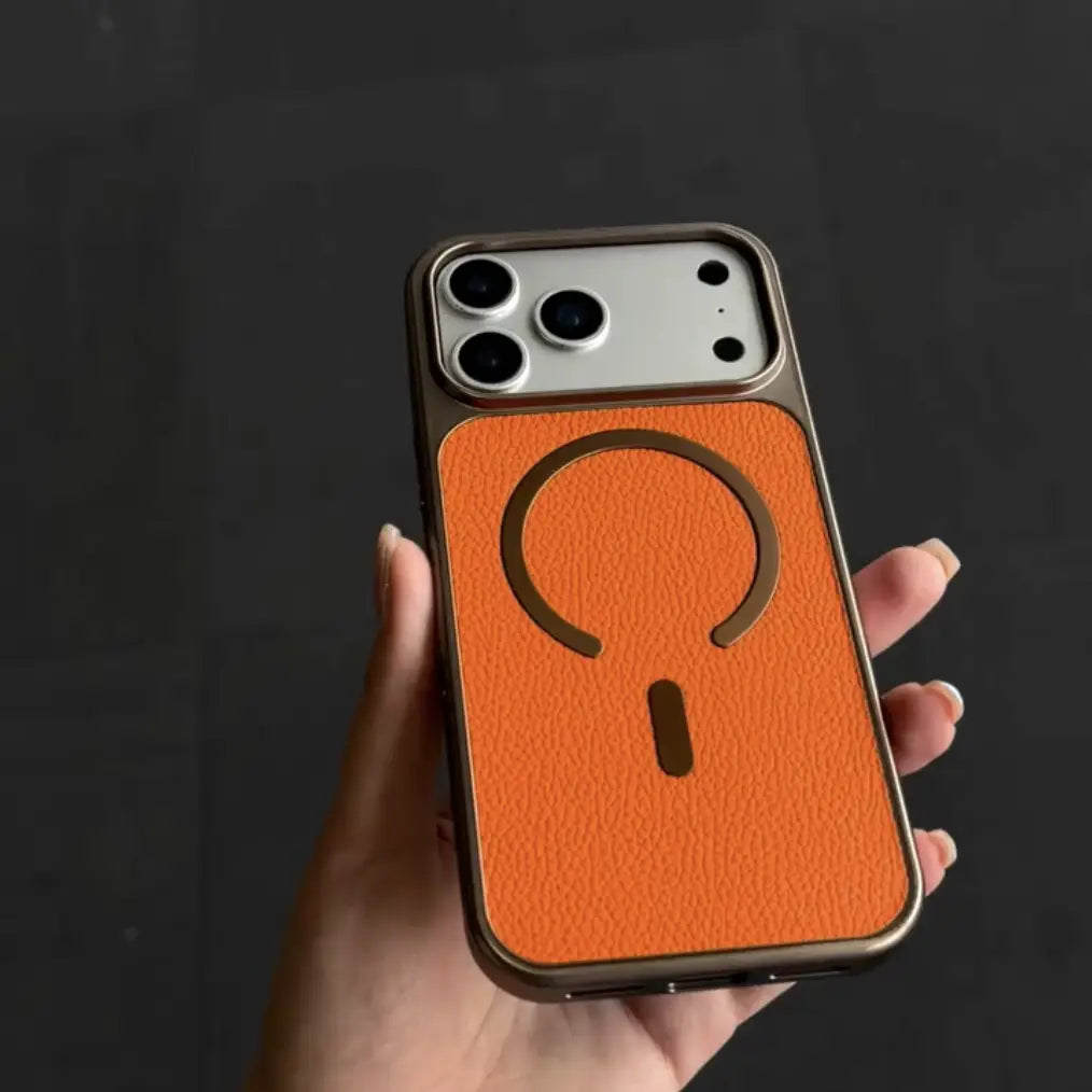 Rust Icon Mag Leather Case