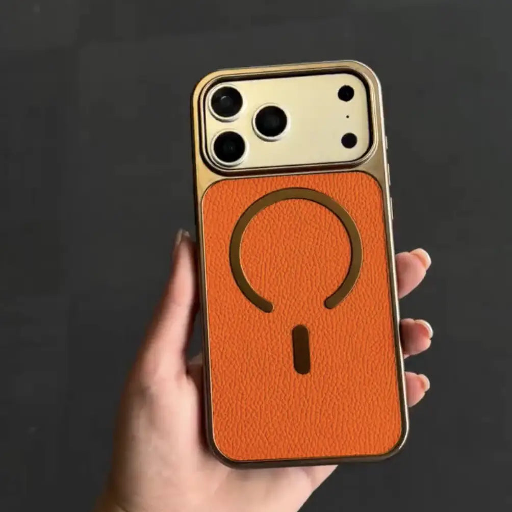 Rust Icon Mag Leather Case