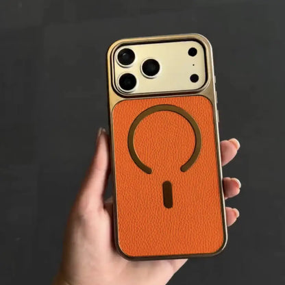 Rust Icon Mag Leather Case