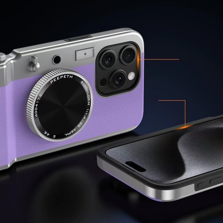 Retro Camera Lens Aesthetic Case - iPhone