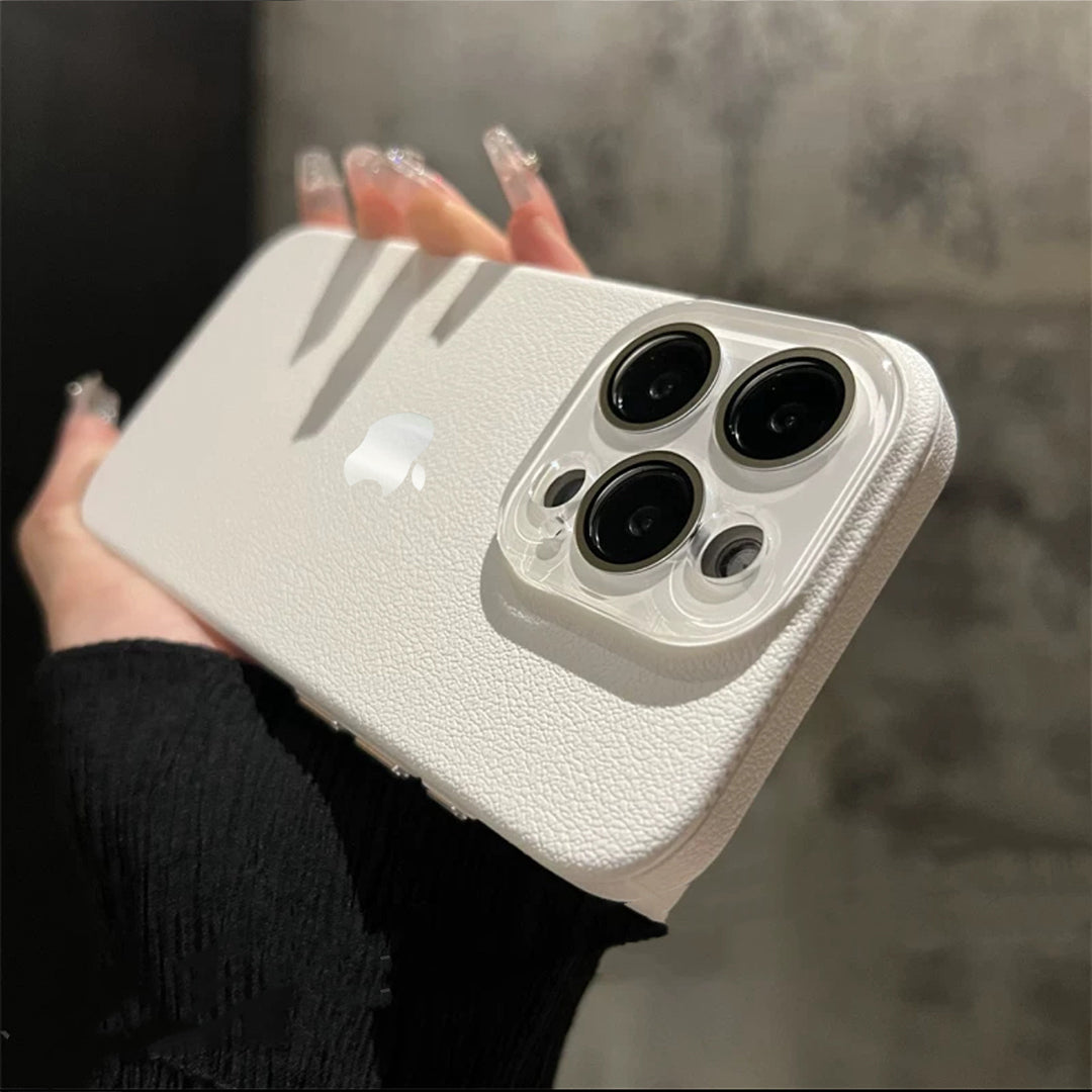 Classic Luxe Litchi Leather Case - iPhone