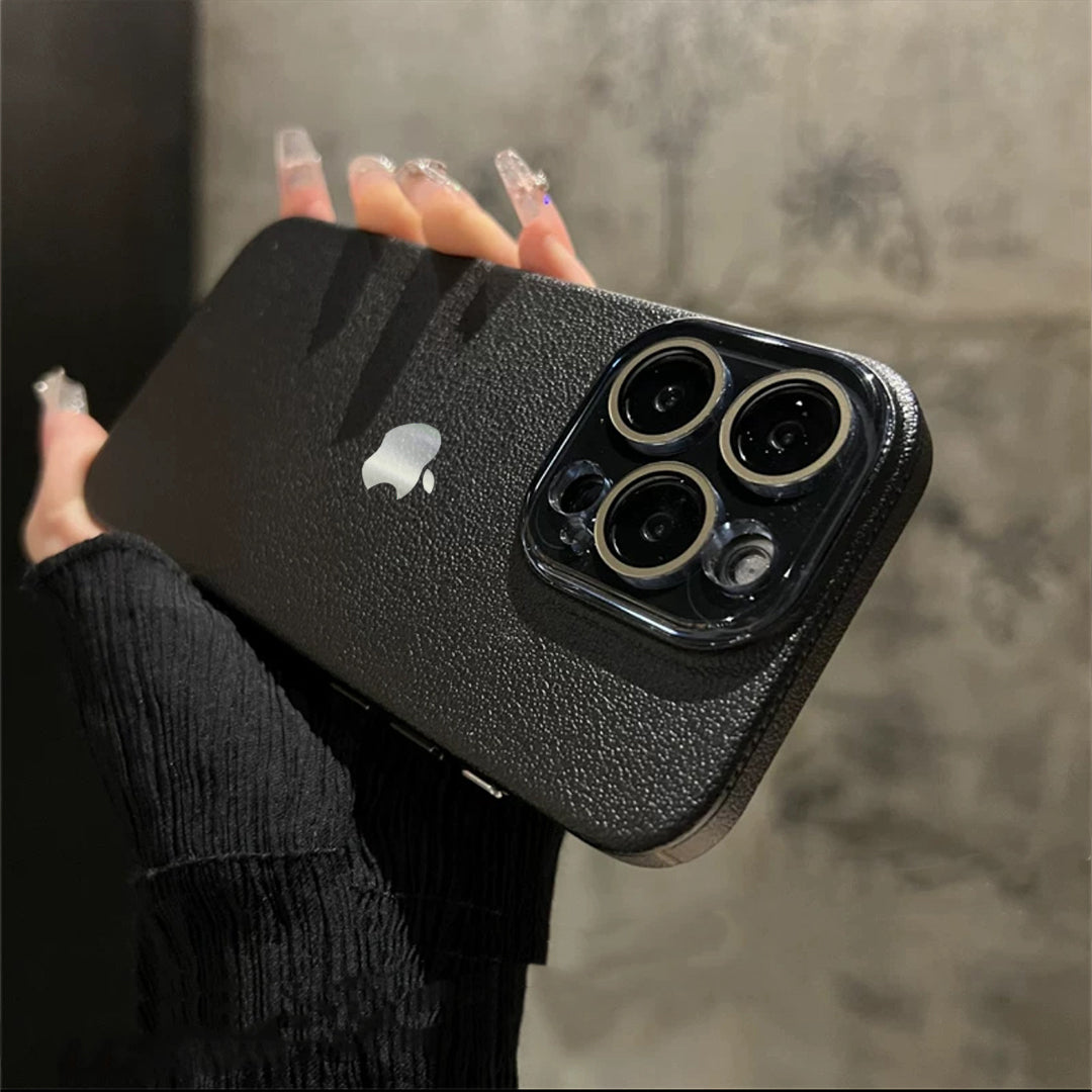 Classic Luxe Litchi Leather Case - iPhone