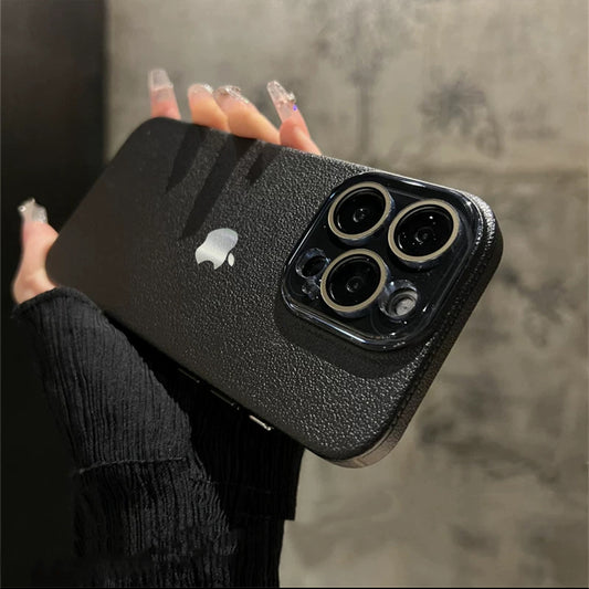 Classic Luxe Litchi Leather Case - iPhone