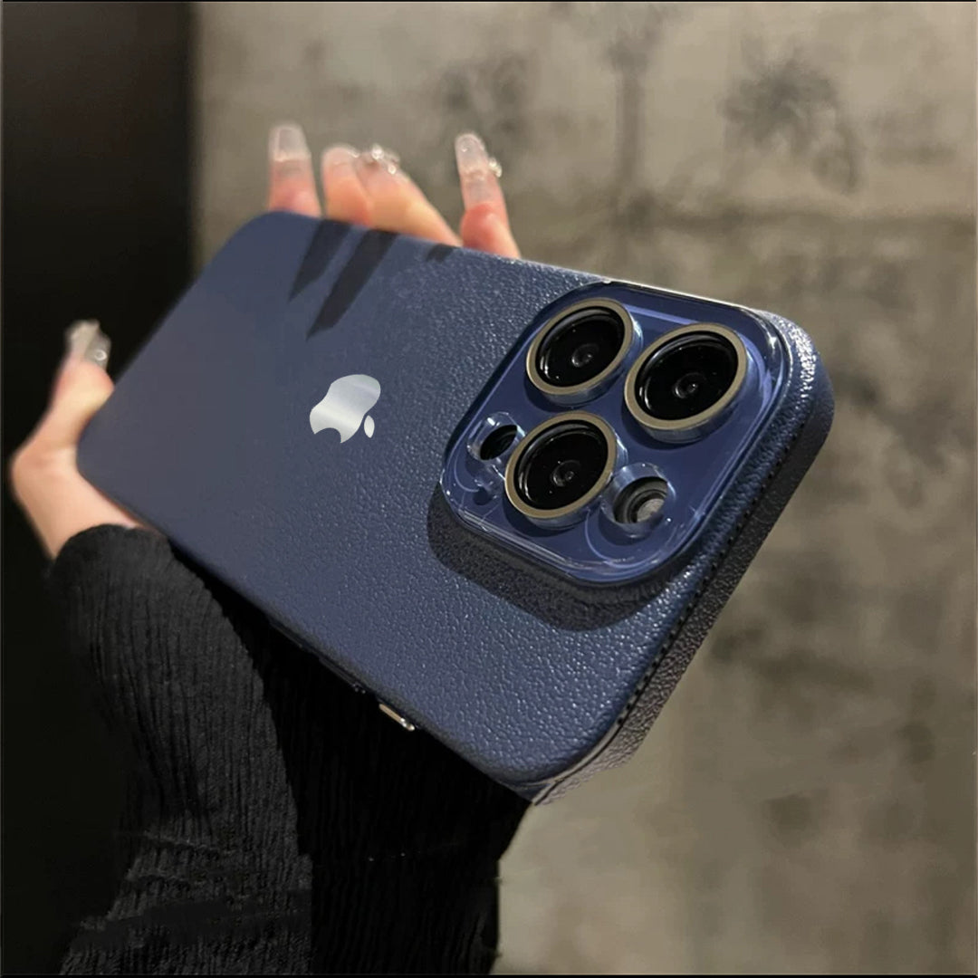 Classic Luxe Litchi Leather Case - iPhone