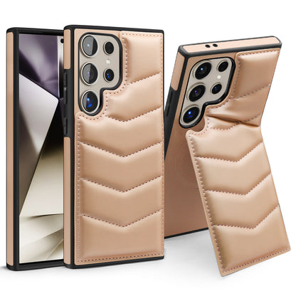 Premium Leather Kickstand Case - Samsung