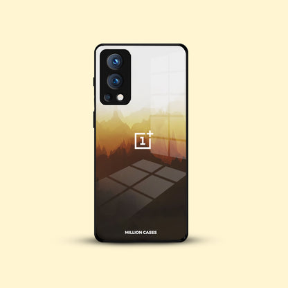 Glossy Landscape Design  Glass Case  - OnePlus Nord Series