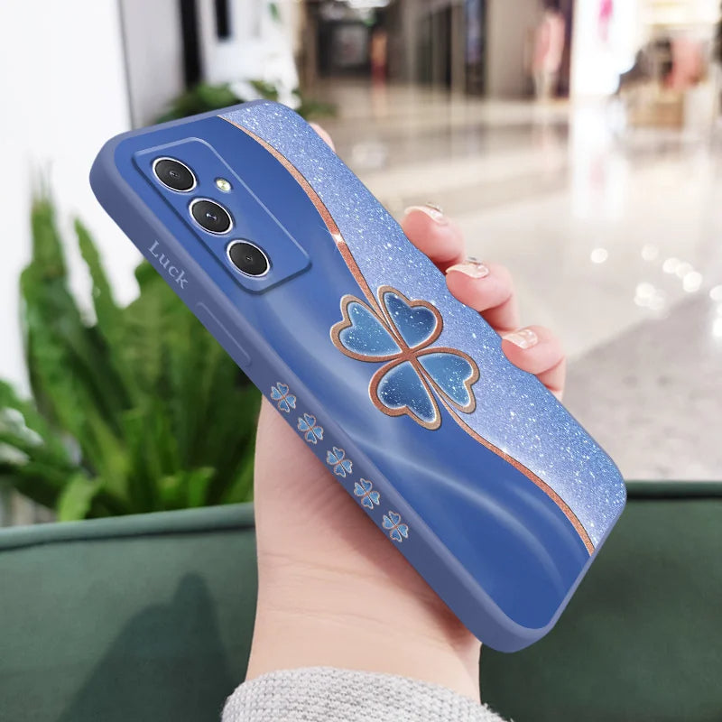 Radiant Petals Glitter Phone Case - Samsung