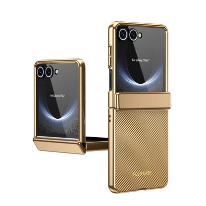 Galaxy Z Flip Series Luxury Anti Fingerprint Electroplated Armor Case