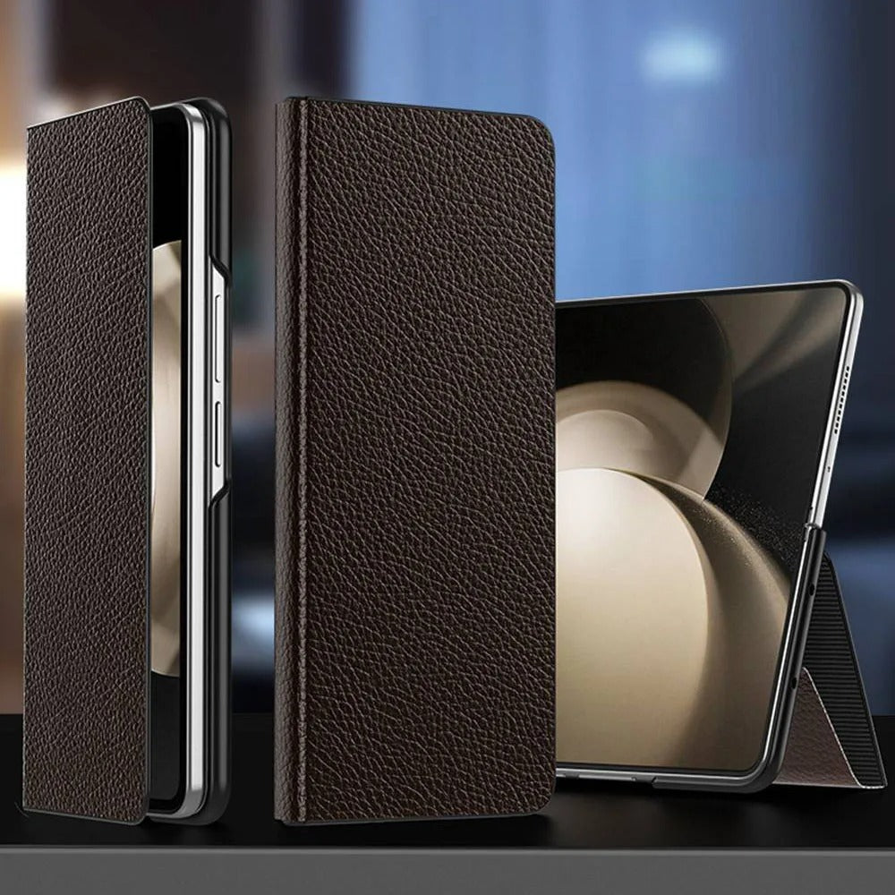 Metro Gem Book Style Leather Case