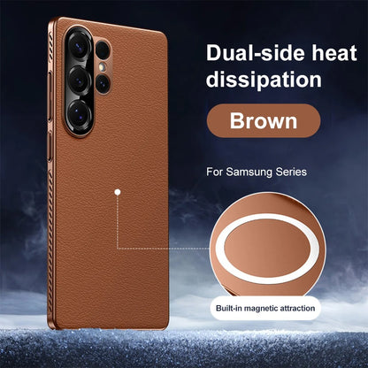 Thermal Guard Magnetic Leather Case