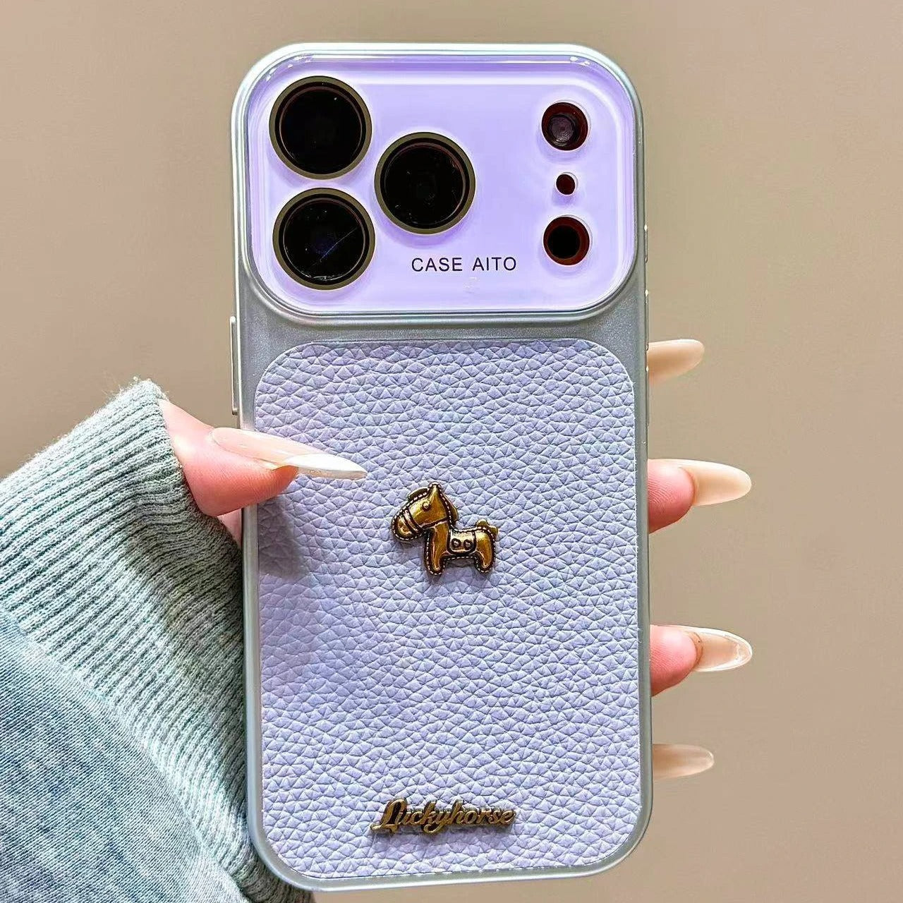 Cute Pony Large Window Leather Case