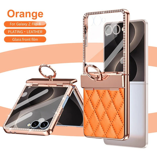 Galaxy Z Flip Series Diamond Regent Spark Ring Case