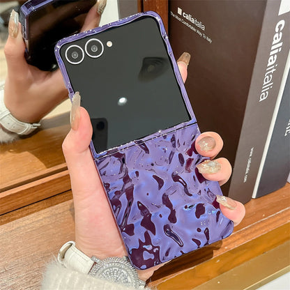 Galaxy Z Flip Series Liquid Polished Marble Gloss Case