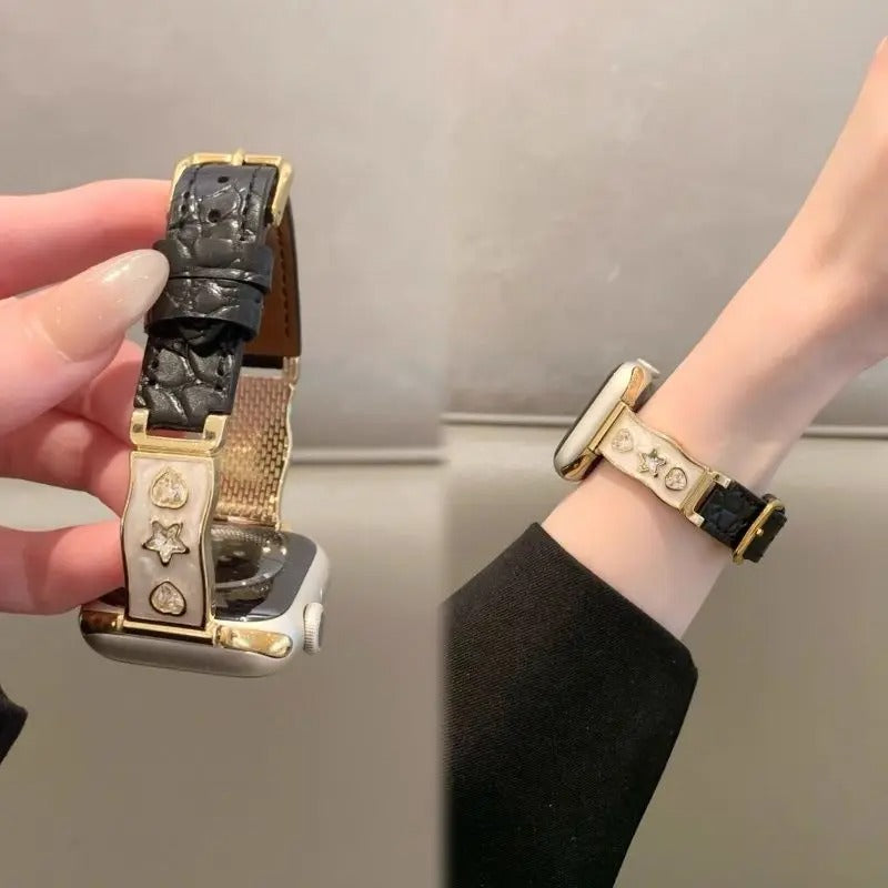 Crowned Night Luxury Watch Strap