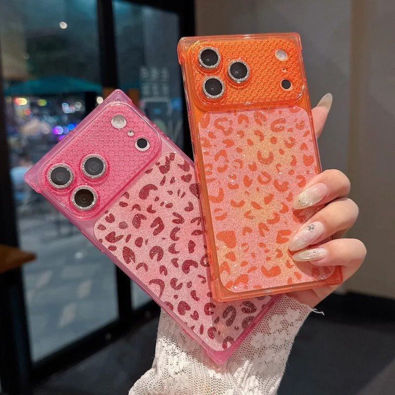 Glam Wild Leopard Sparkle Case