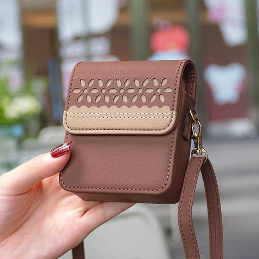 Elegant Floral Phone Crossbody Bag