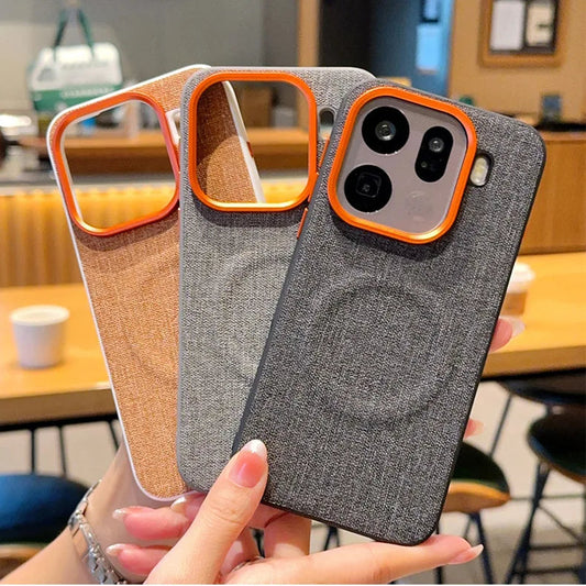 Canvas Fabric Finish MagSafe Case - Oppo