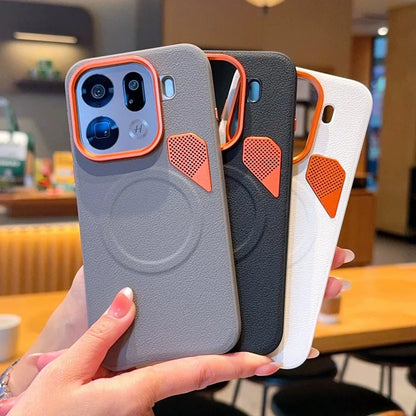 Lattice Contrast Line MagSafe Case - Oppo