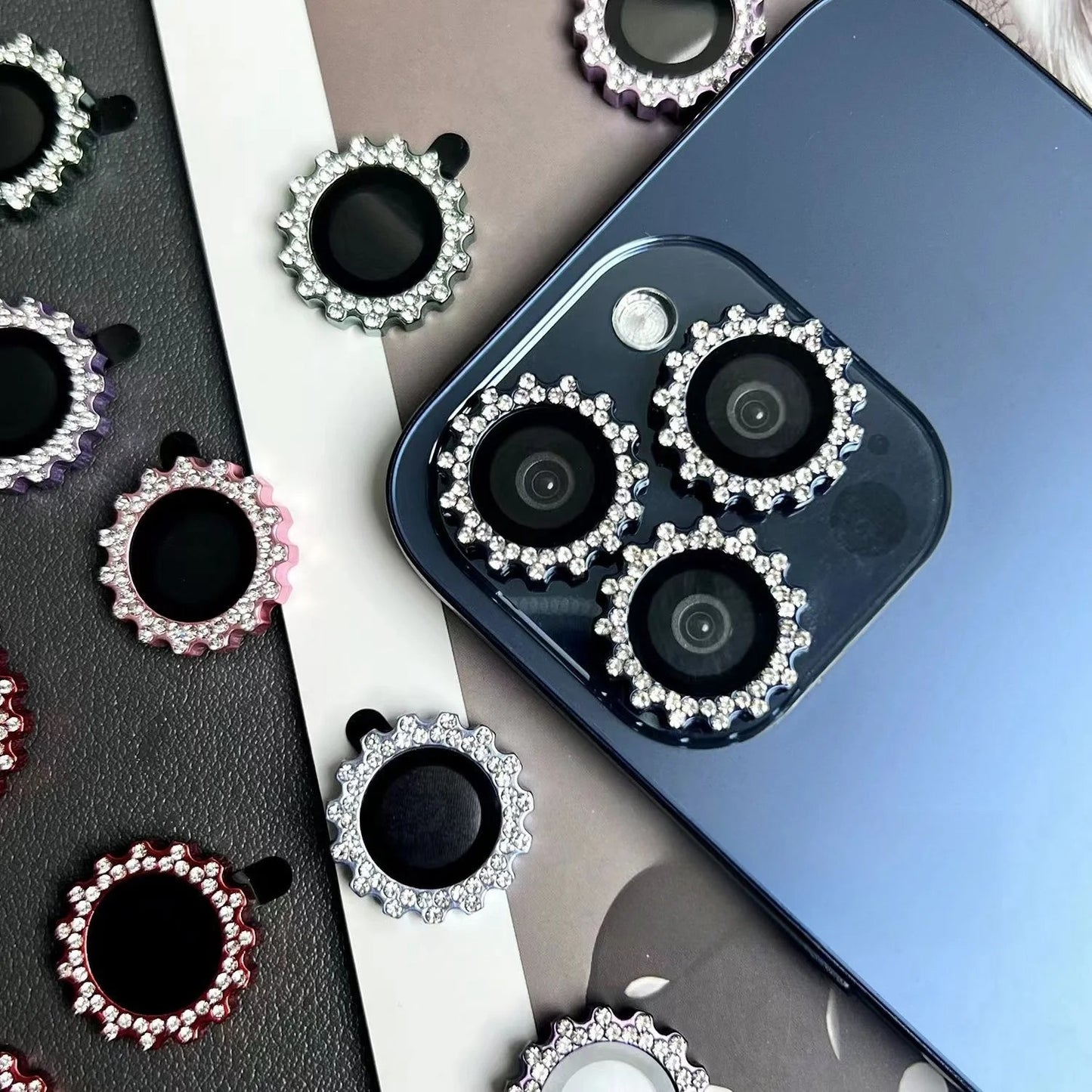 Diamond Sunflower Camera Lens Protector