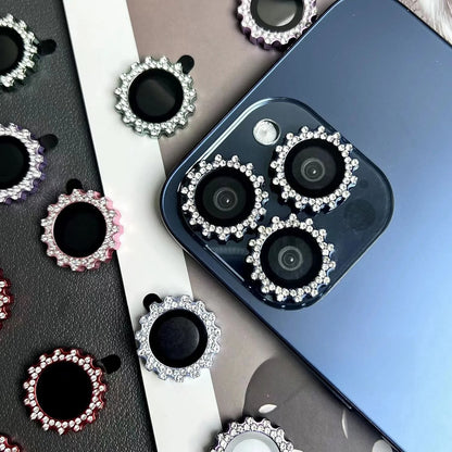 Diamond Sunflower Camera Lens Protector