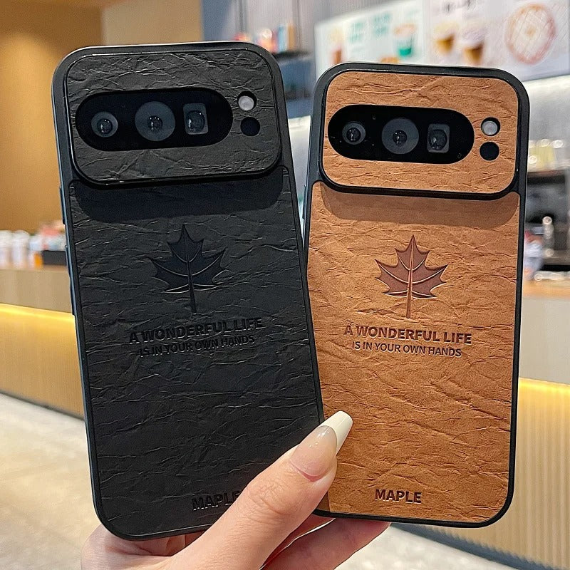 Vintage Maple Leaf Embossed Case - Google