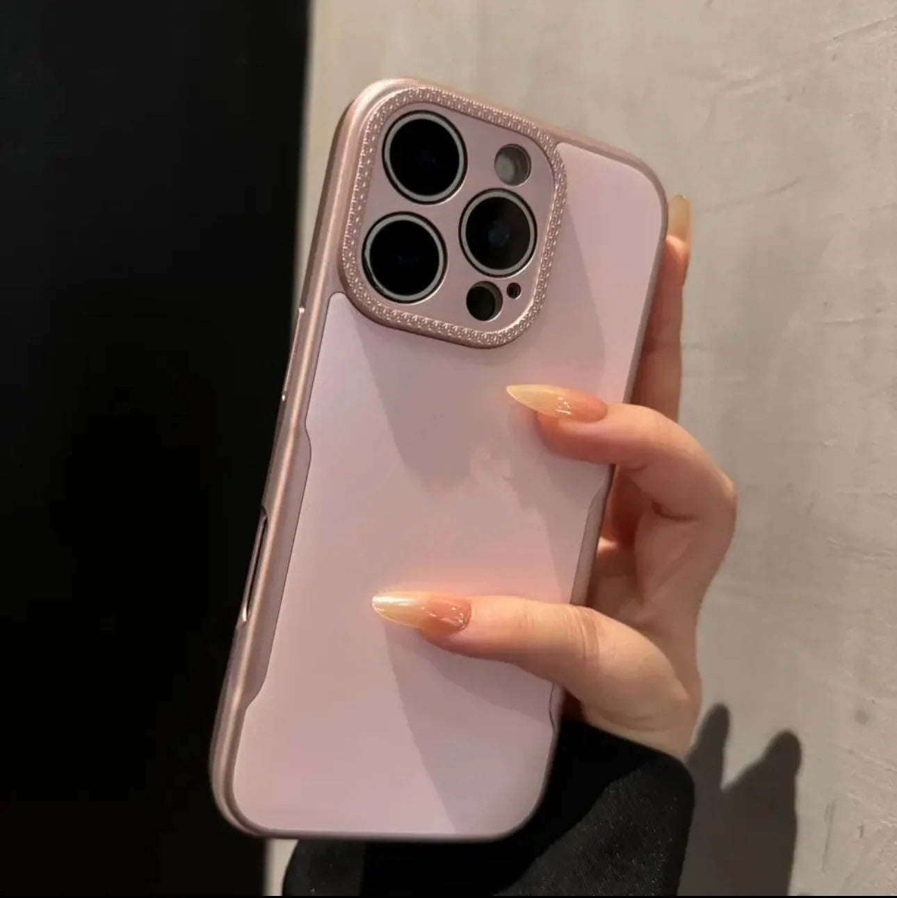 Pastel Silk Edge Diamond Rim Case