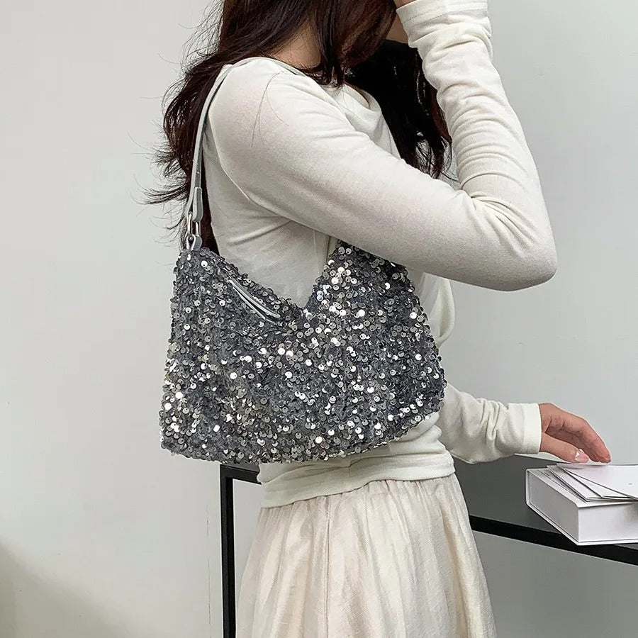 Trendy Sequins Slight Underarm Bag