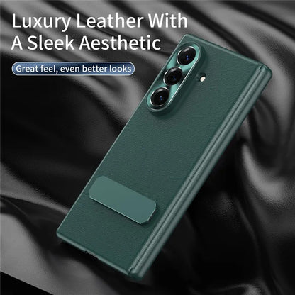 Atlas Grip Leather Built In Kickstand Case
