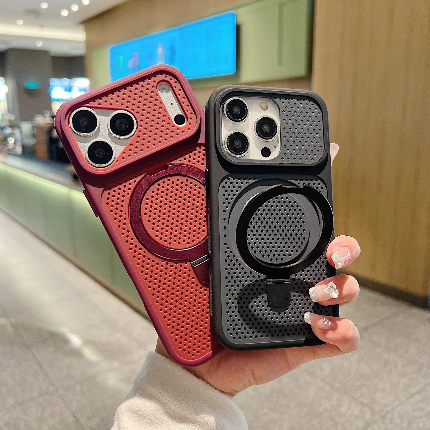 Aero Cooling Mesh Ring Bracket Case