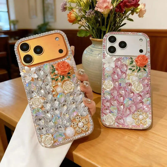 Diamond Floral Sparkle Phone Case