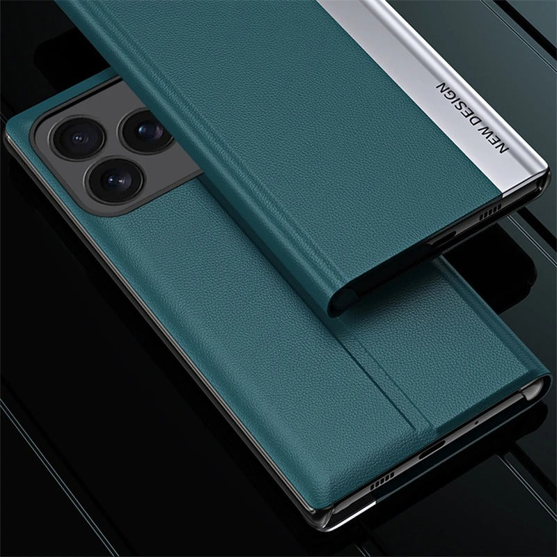 Google Pixel 10 Series PU Leather Side Window Flip Case