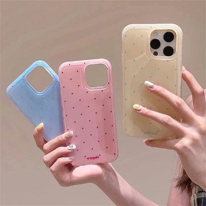 Blush Polka Dot Happy Case