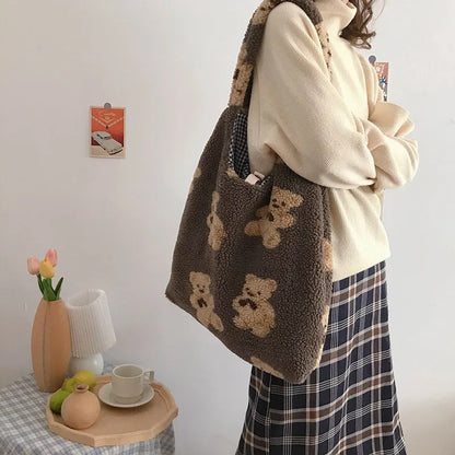 Soft Bear Plush Shoulder Bag