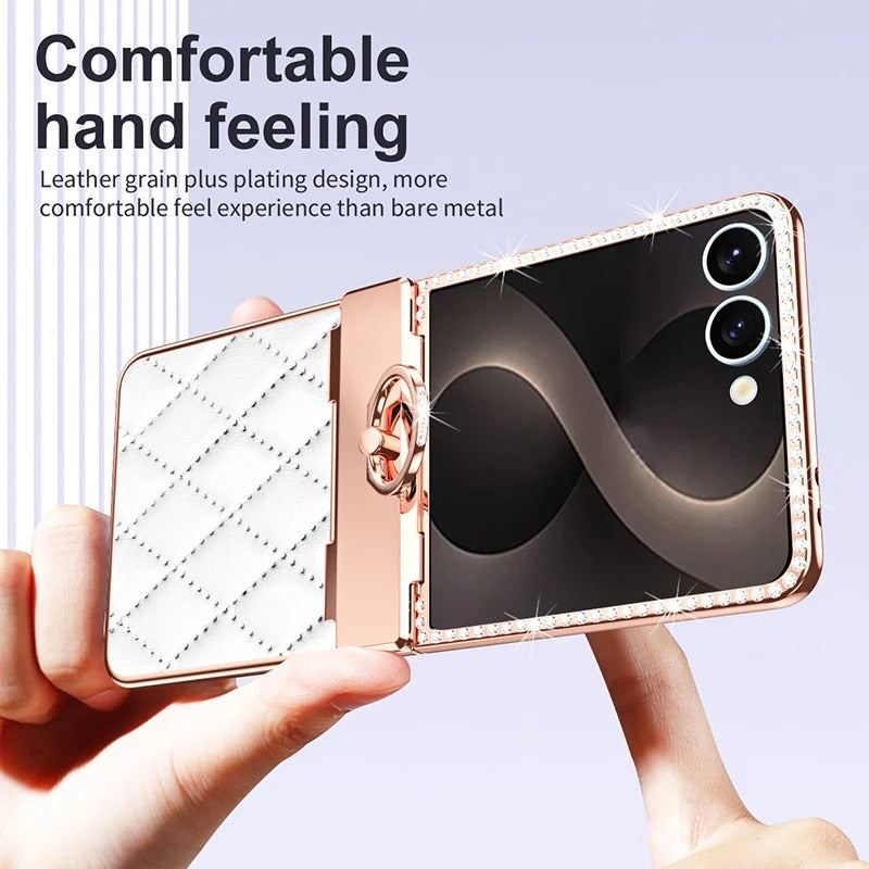 Galaxy Z Flip Series Diamond Regent Spark Ring Case