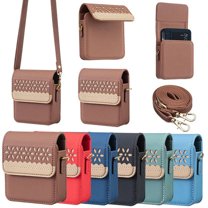 Elegant Floral Phone Crossbody Bag