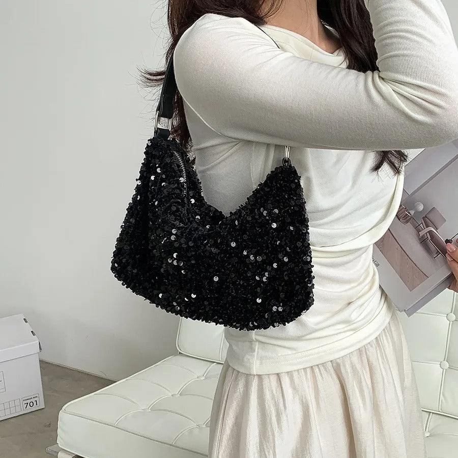 Trendy Sequins Slight Underarm Bag