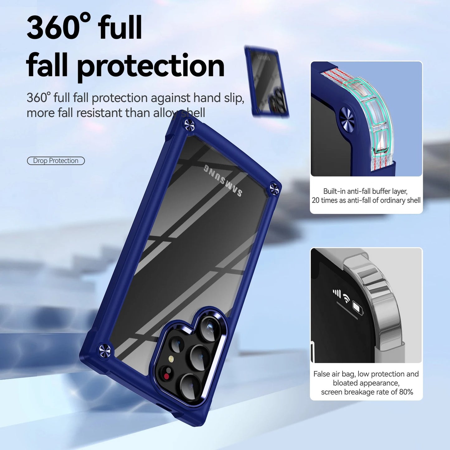 Bumper Shield Impact Resistant Case - Samsung