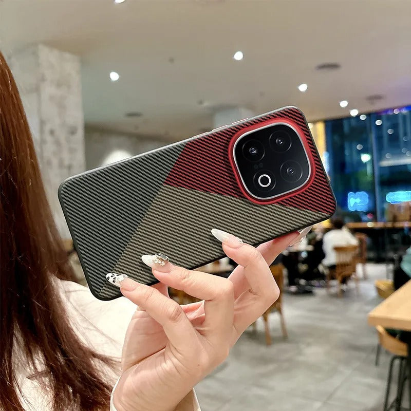 Geometric Carbon Armor Case
