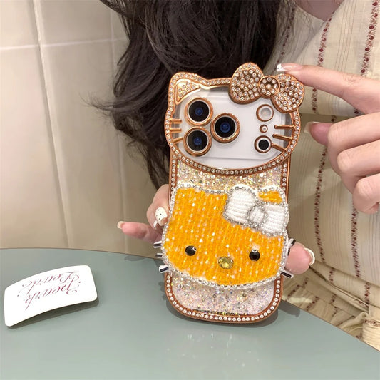 Bling Babe Crystal Bow Kitty Case