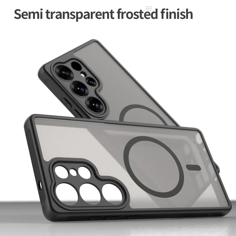Crystal Matte Semi Transparent Magsafe Case