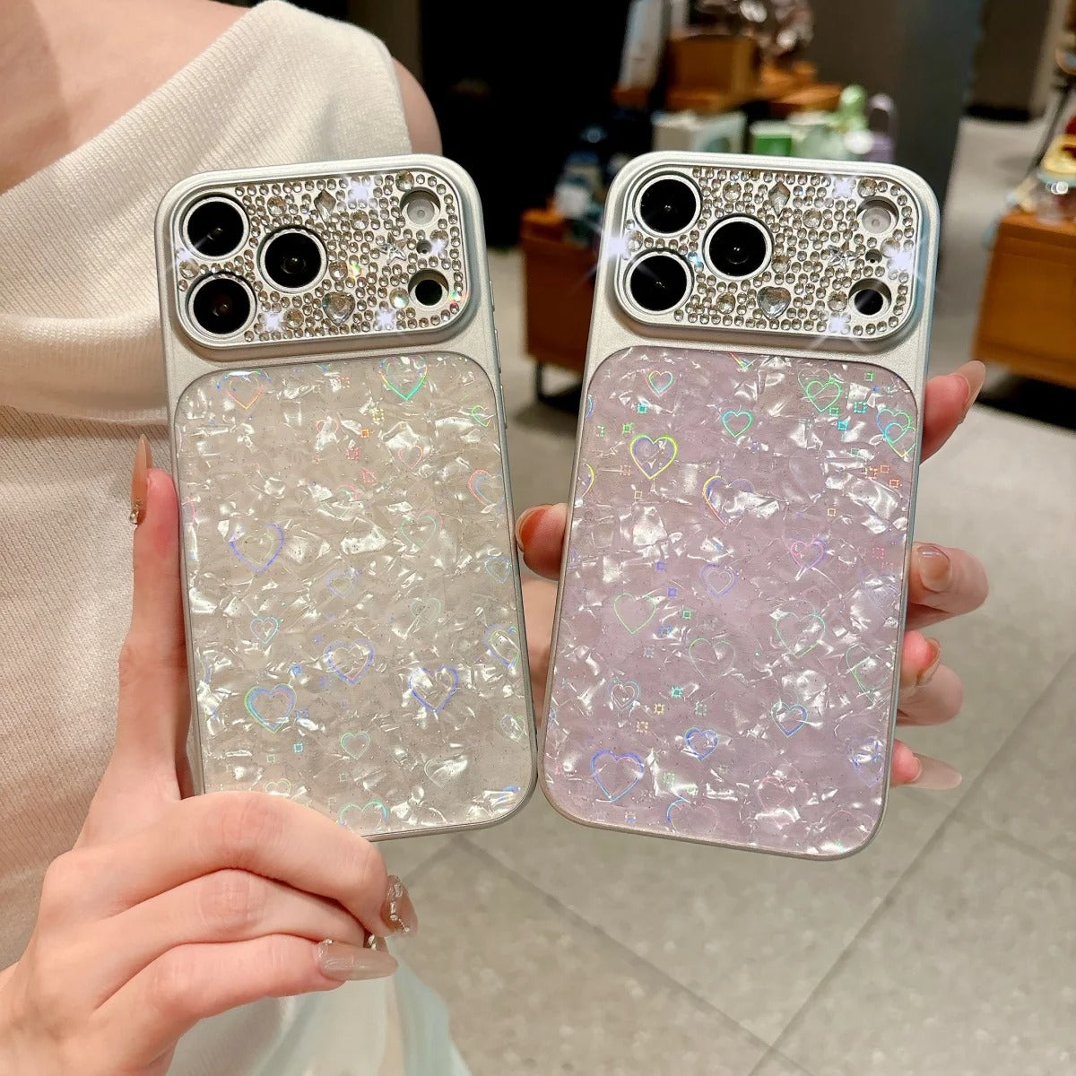 Aurora Heart Gradient Case