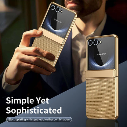 Galaxy Z Flip Series Luxury Anti Fingerprint Electroplated Armor Case