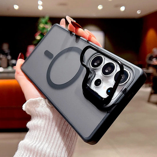 Hybrid Frost Camera Stand Magsafe Case