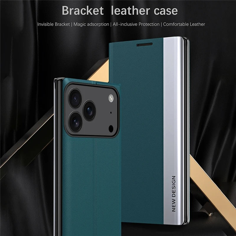 Google Pixel 10 Series PU Leather Side Window Flip Case