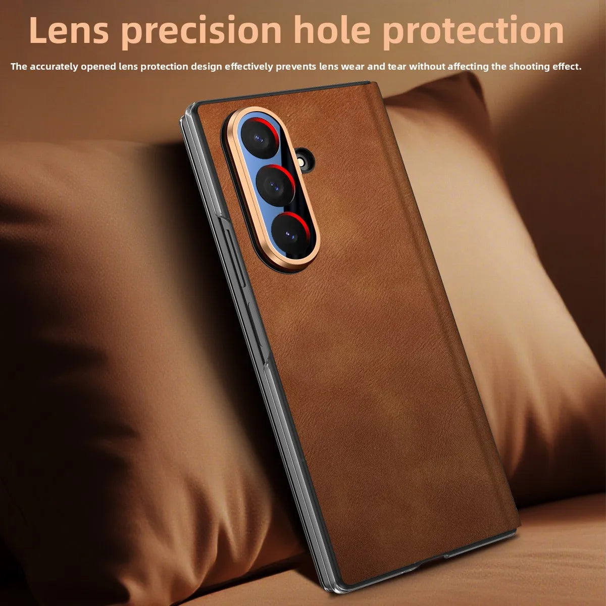 Galaxy Z Fold Series Elegant Business Leather Armor Case