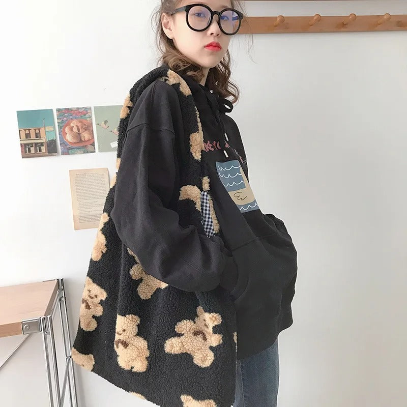 Soft Bear Plush Shoulder Bag