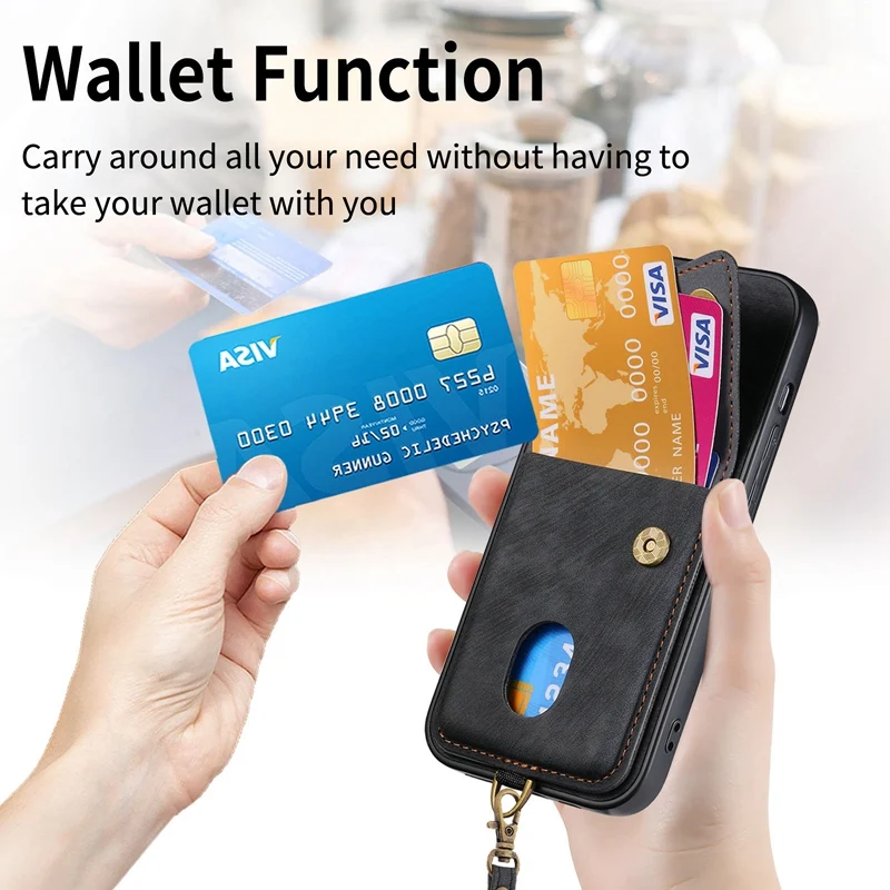 Premium Leather Wallet Case - Google