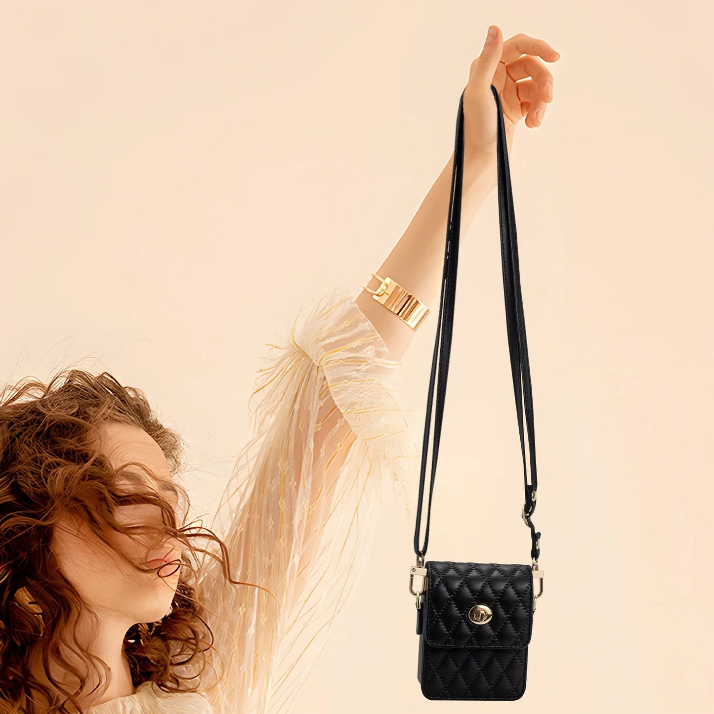 Signature Leather Mini Crossbody Bag