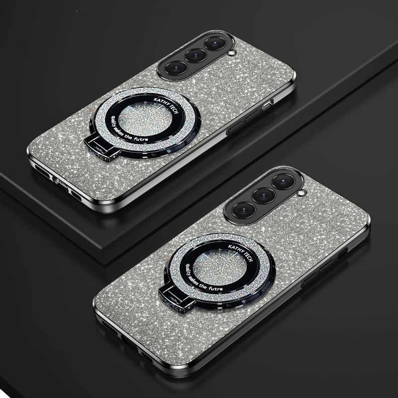 Twinkle Charge Magnetic Glitter Stand Case - Samsung